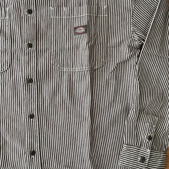 Dickies Men’s Woven Yarn Dyed Twill Shirt L/S Medium - Picture 2 of 5